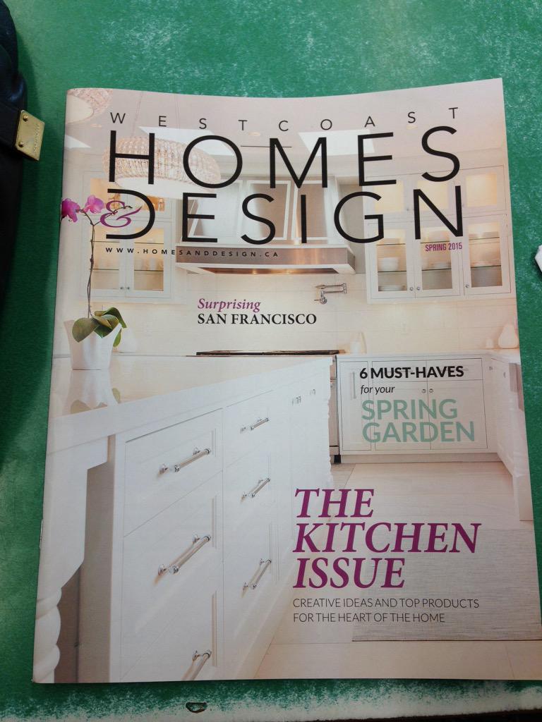 TroicoGroup's tweet photo. Thanks @HomesandDesign mag for putting a #troico kitchen on the cover! Grab your copy inside the Van Sun today! http://t.co/WfbH6na8L9