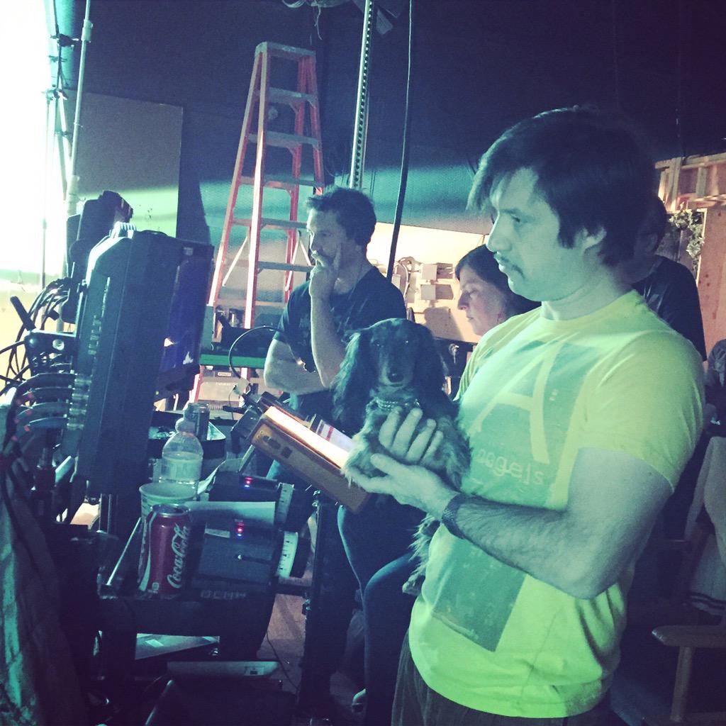 jaybeesugar's tweet photo. @BorisMojsovski and @TJScottPictures in action cooking up the #BittenS2 finale penned by the incomparable @daeganf http://t.co/yxJrQ2hGwI