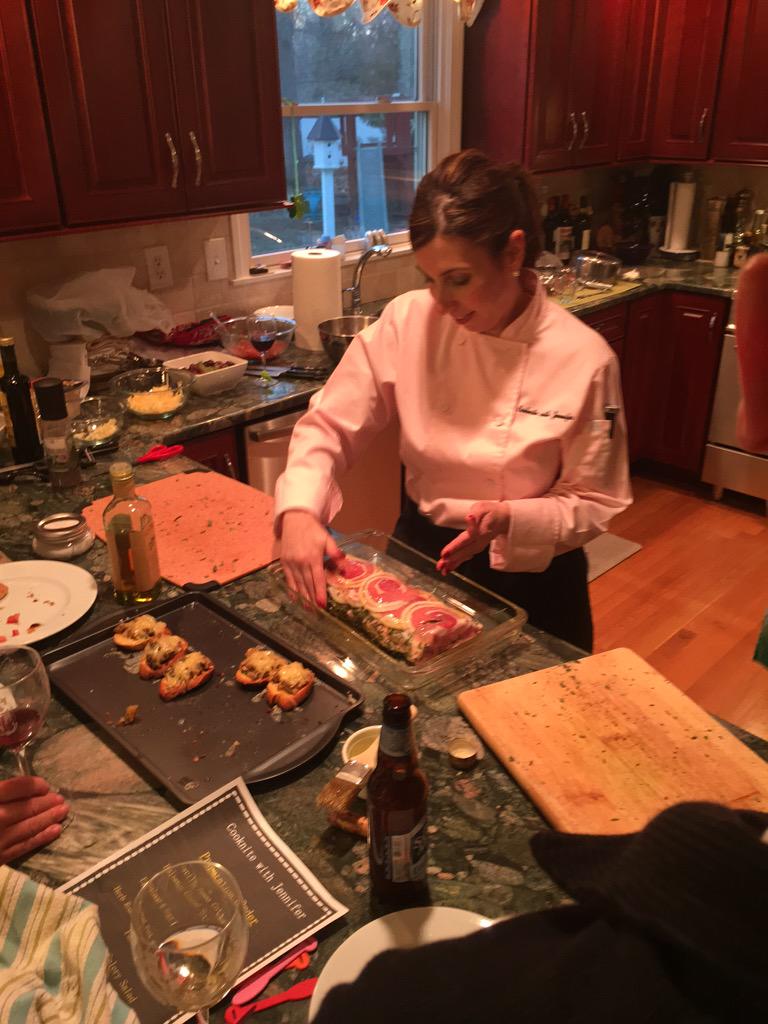 CookNiteJennife's tweet photo. Preparing the pork and eating the eggplant crostini http://t.co/YnxiCqOcRv