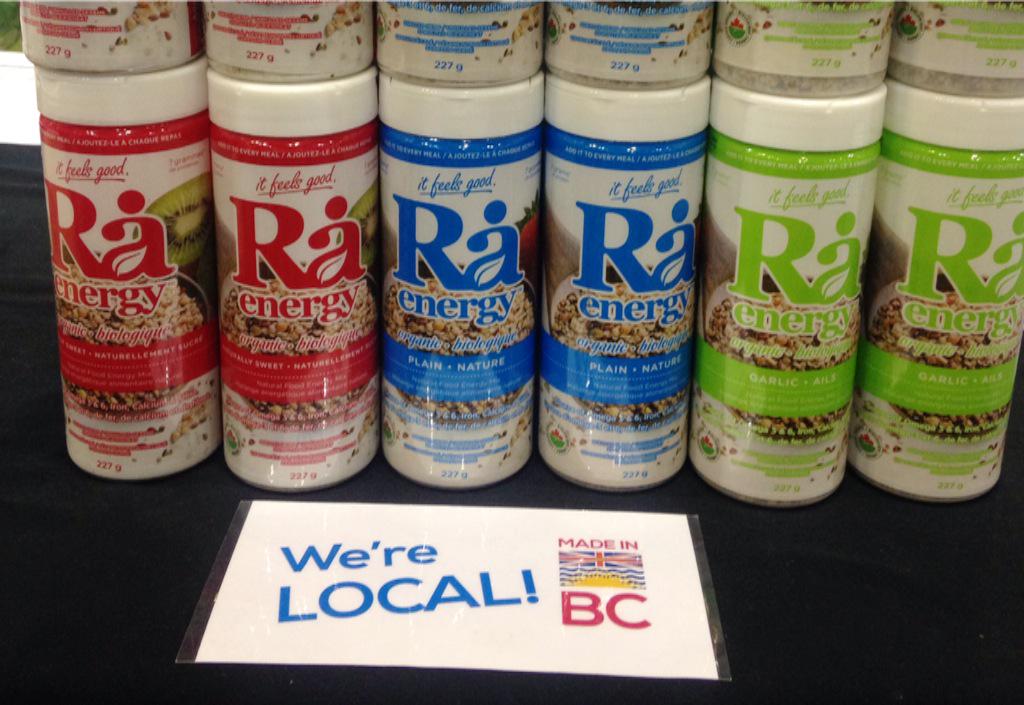 brisaul's tweet image. #bclocal health @RaEnergyFoods representing at #CHFAWest #fluidclient #hempchiasesamebuckwheat