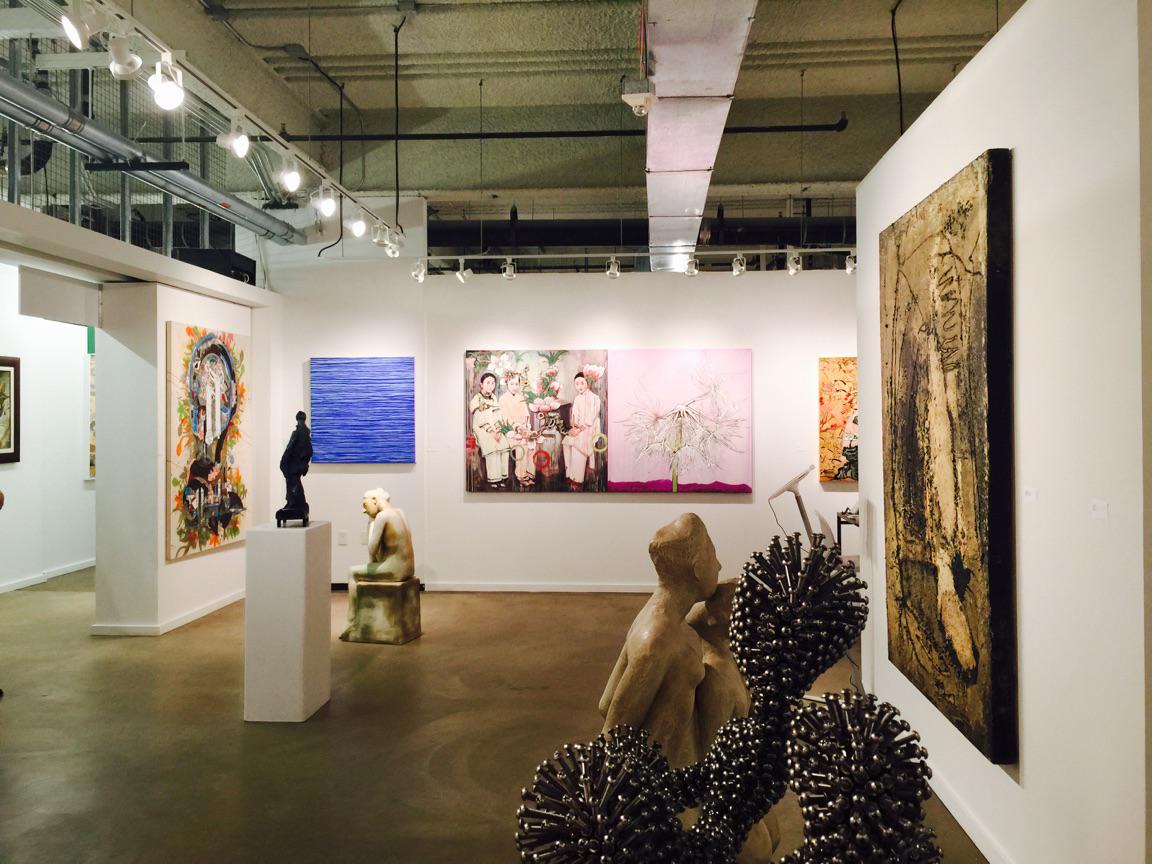 Turner_Carroll's tweet photo. @DallasArtFair Booth G13. #boothpic #dallasartfair #hungliu #faustofernandez http://t.co/T3dAbut02U