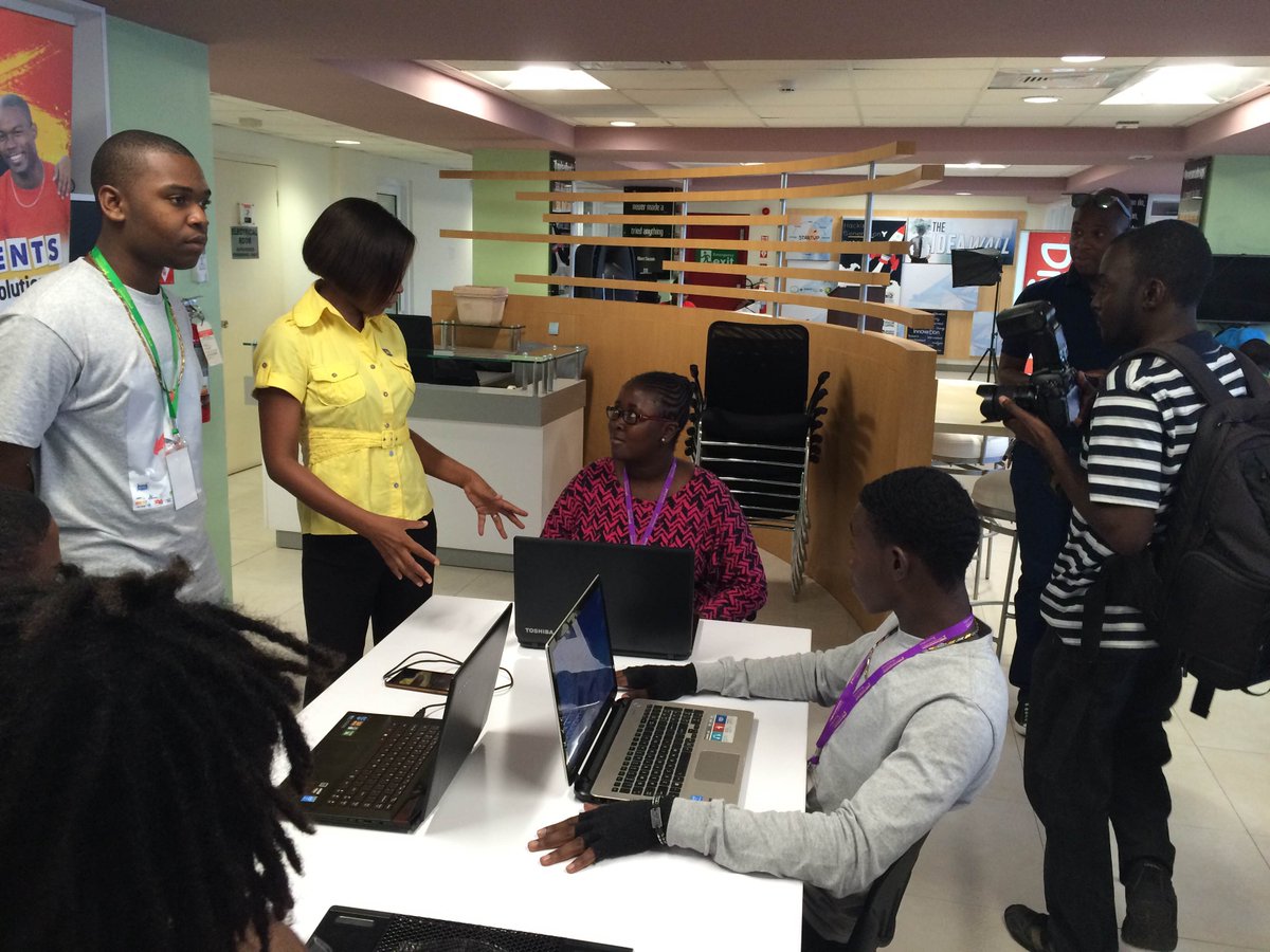 MyCXC's tweet photo. Dinner is over and teams are back to coding their applications. #HackGenY http://t.co/NbRpuIbfPm