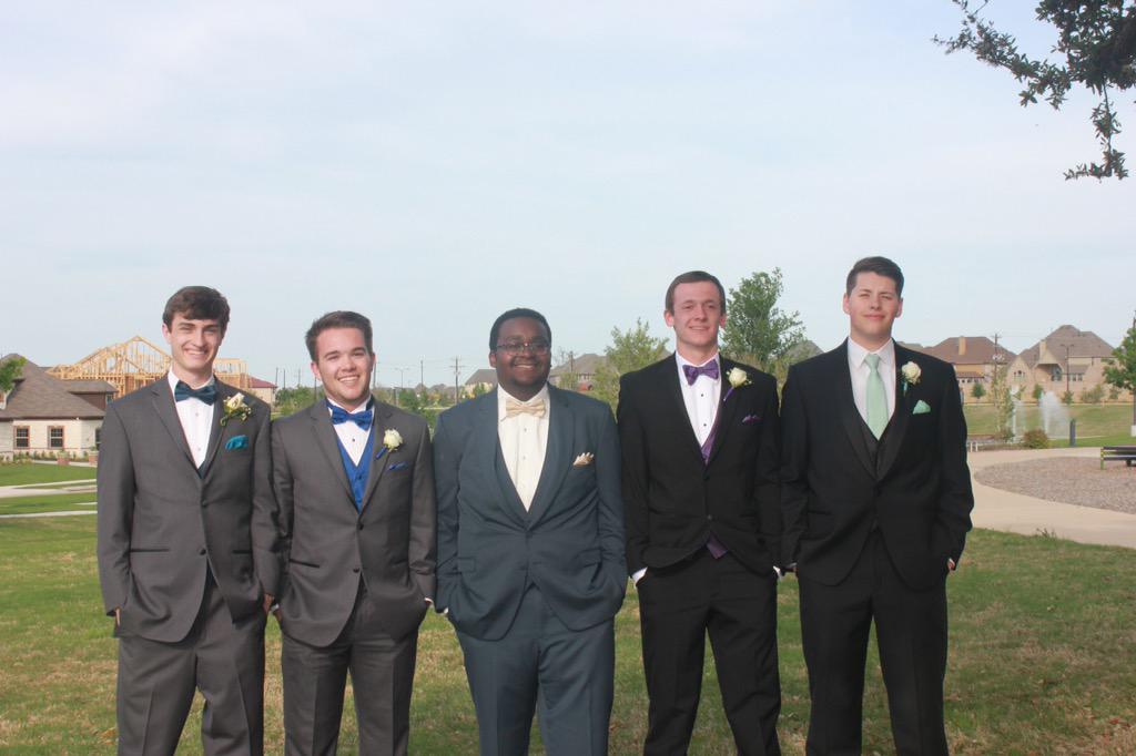 loratay2's tweet photo. These Blue Frisco boys cleaned up really nice! #onlyatprom http://t.co/qioW4IWOOw