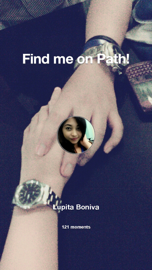 Lupitabnv's tweet photo. I've shared 121 memories with my friends on #Path - see them now at http://t.co/Fde4FP2WWP! #thepersonalnetwork http://t.co/dWSHPNGNee