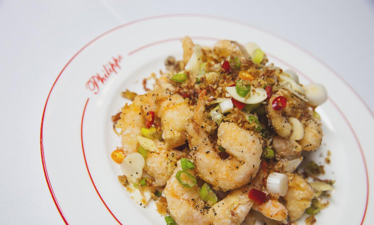 Salt &amp; Pepper Prawns!... One more amazing dish that you will find at <a href="/PhilippeChowBH/">PhilippeChow BH</a>.
Make your reservation today!