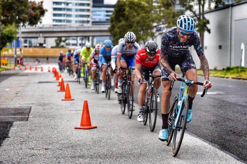kirstybaxter79's tweet photo. . @StayTrue_Racing Mal Moxon driving it on the front @TeamJaggad @giantbikesaus #staytrueracing http://t.co/YiSfvPqrIB