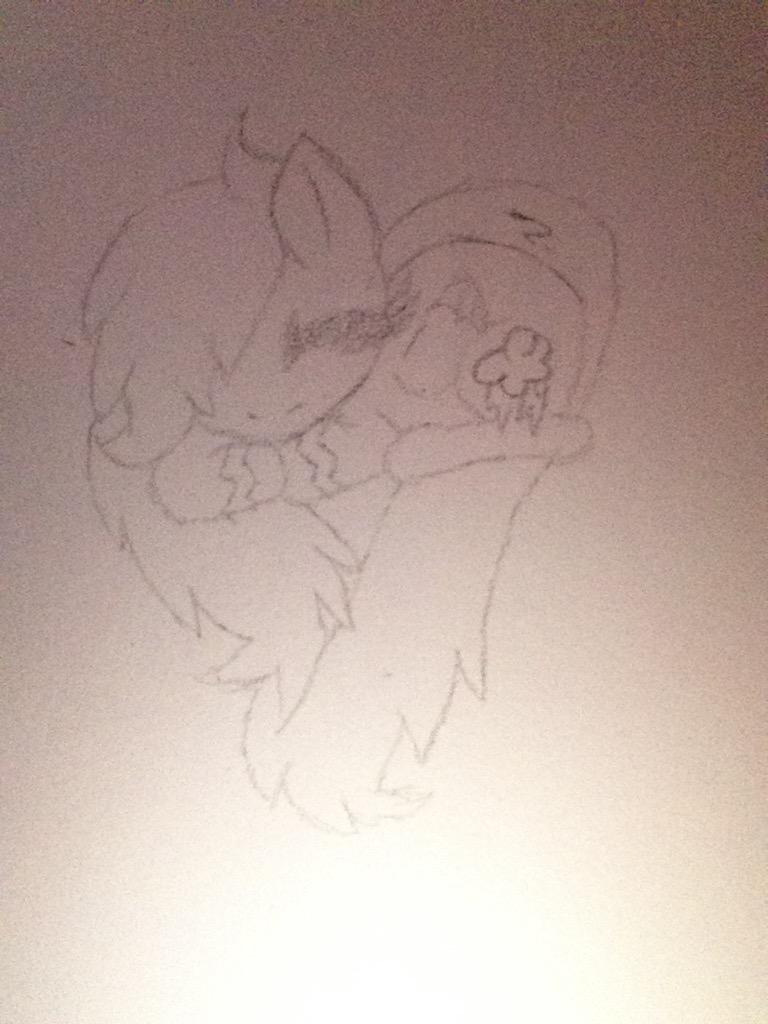 bubbsly's tweet photo. Pony heart drawing and hugging furries sketch. http://t.co/zrOPlKyYiI