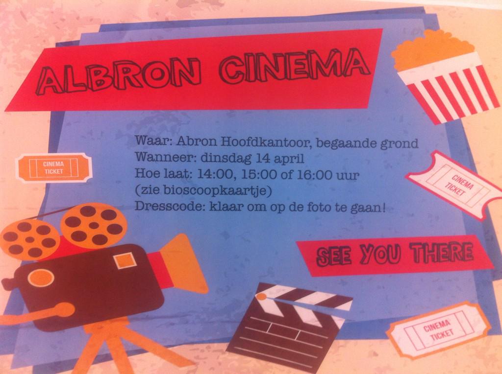 Run2Meet's tweet image. Verwacht 14/4: rode loper, 1 fotograaf, 50 stoelen, 3 voorstellingen, 11 korte films #Albroncinema @albron_FS