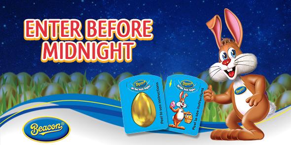 BeaconBunny's tweet photo. This year's hunt ends at midnight tonight. Make sure to submit all your unique codes now! Best wishes, #BeaconBunny http://t.co/mfDzuhTRqm