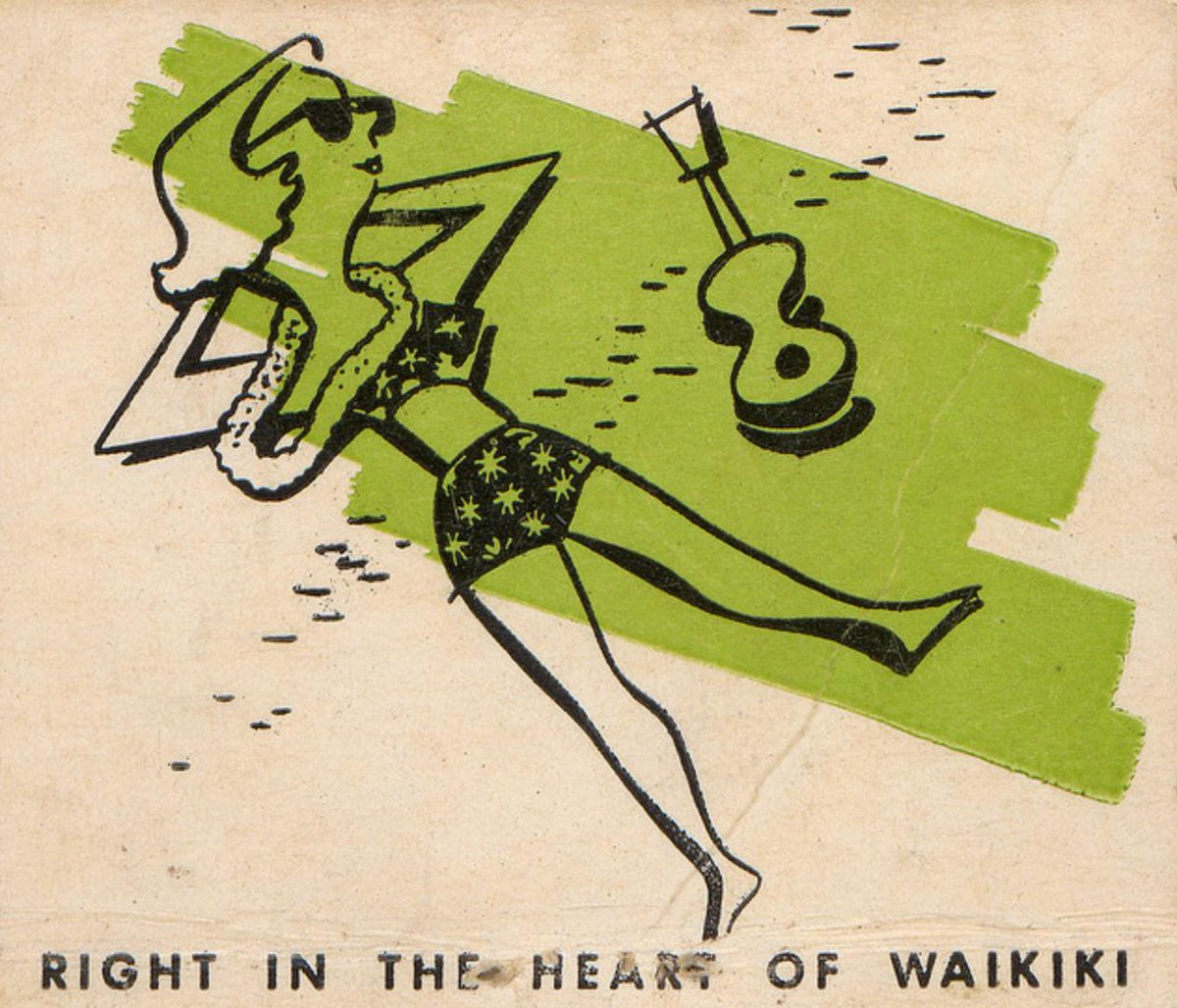 Design &amp; Illustration Inspiration—vintage Honolulu, HI Breakers Hotel matchbook cover art (love these):