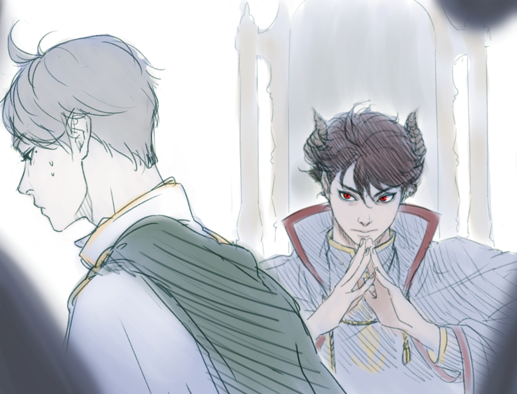 FHQ세계관으로 신전에서 천년을 산 대마족 오이카와를 굴복시키기 위해 젊은 사제들을 음유시인으로 변장시켜서 탄신일 핑계로 성에 집어 넣었으면
오이카와는 한낱 인간인 스가와라가 무척 신경 쓰이는데.. (이하생략)