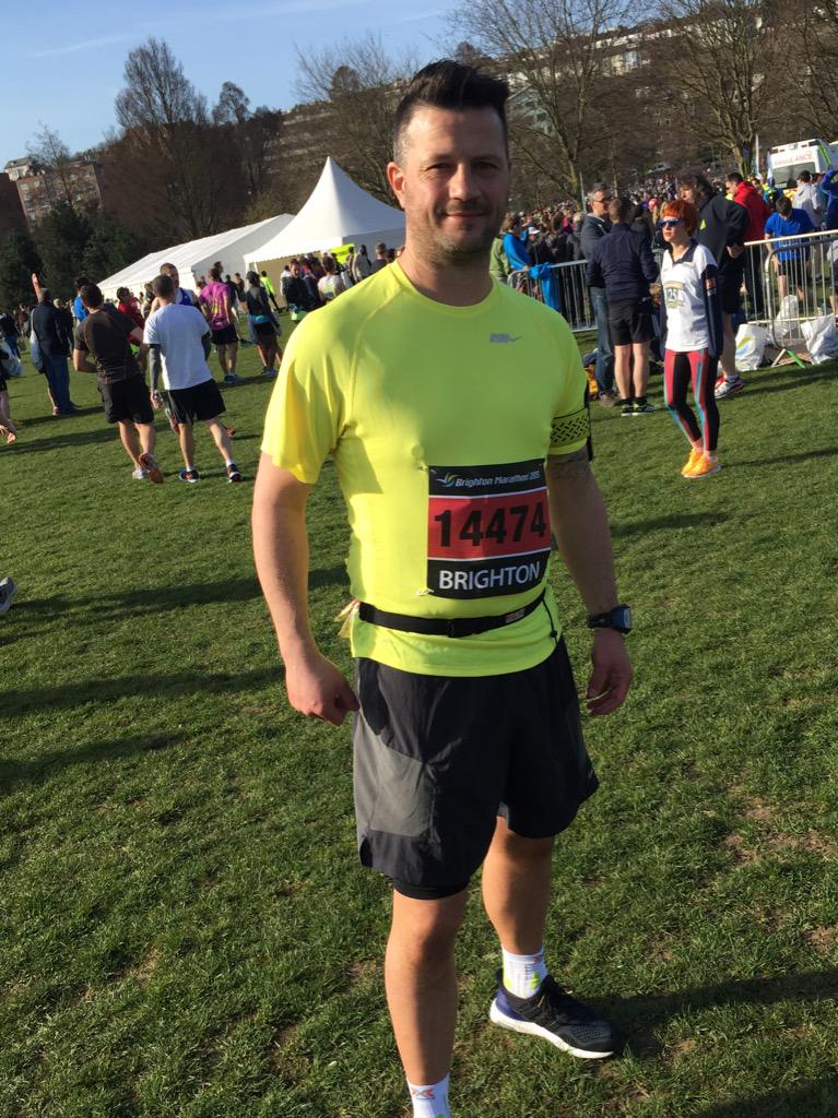 graphitas's tweet photo. Good luck to our MD @JustinGraphitas who is taking part in the #BrightonMarathon today! http://t.co/A2AJHwb1cj