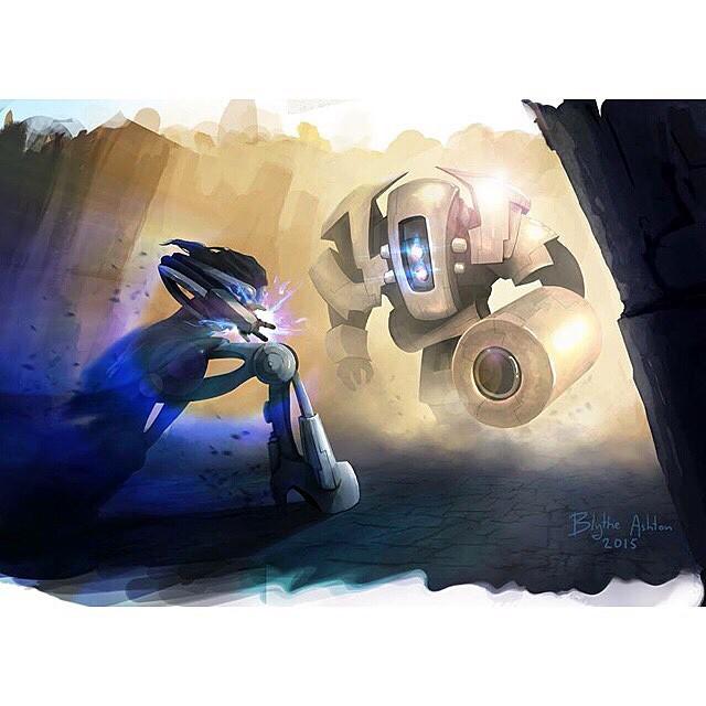 redifollow's tweet photo. Credit by https://t.co/ZbYgMSS7yP Robot fight! My latest digital painting. Photoshop CS6. 2015. #art #robot #scifi… http://t.co/ZvNLYsR6V4