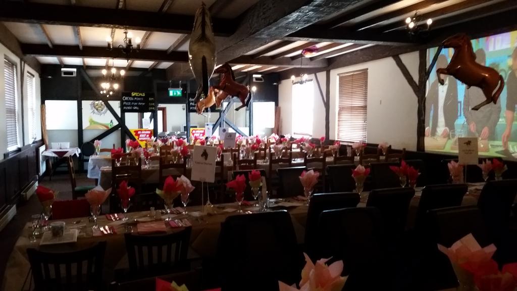 ThePonyInn's tweet photo. Photos from our #ladiesday for #TheGrandNational . Great day yesterday #packthepone #maketheponypink #PinkLadies http://t.co/vk6Ke63970