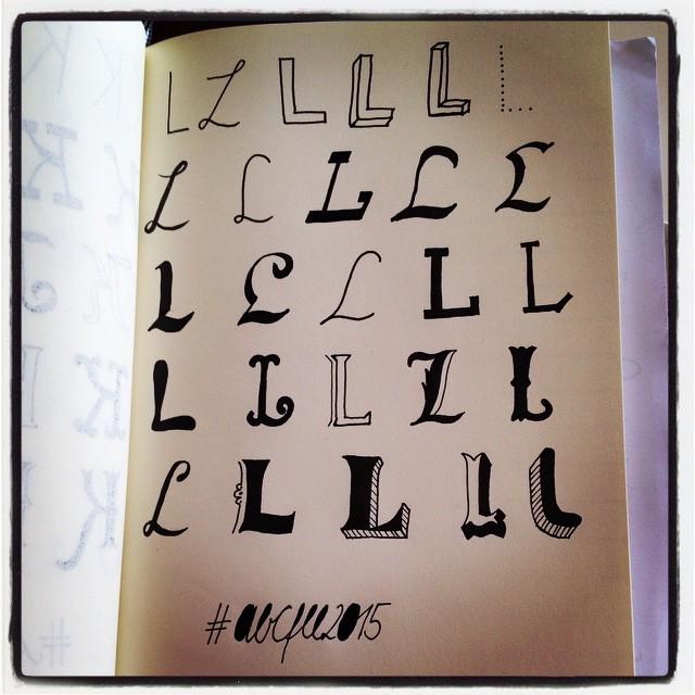 Druthersco's tweet image. By diephotographin L #abcfee2015 #6von12 #12von12 #handlettering #abchandlettering #abcdiephotographin