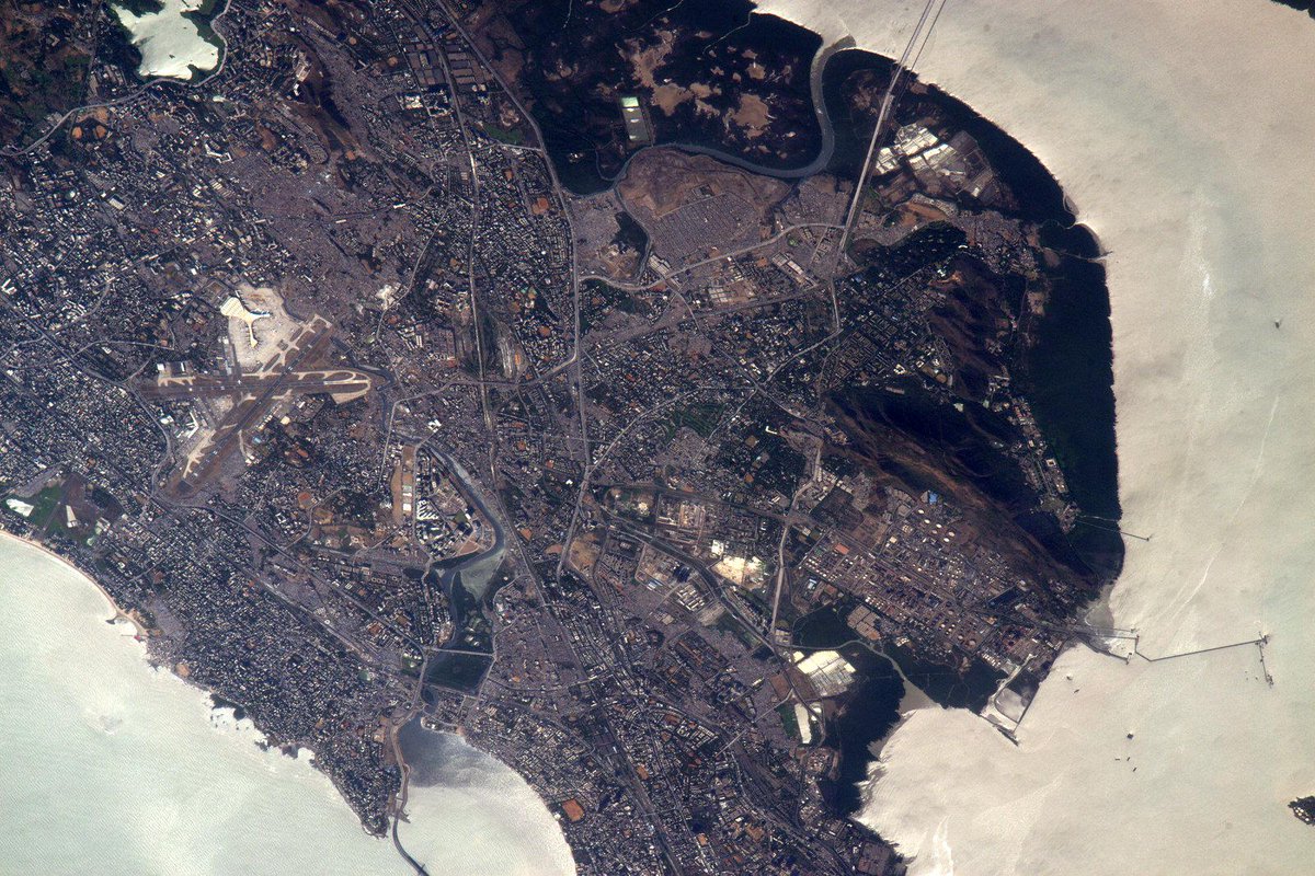 #Mumbai. Good afternoon from the #ISS. I hope to visit you someday. #YearInSpace