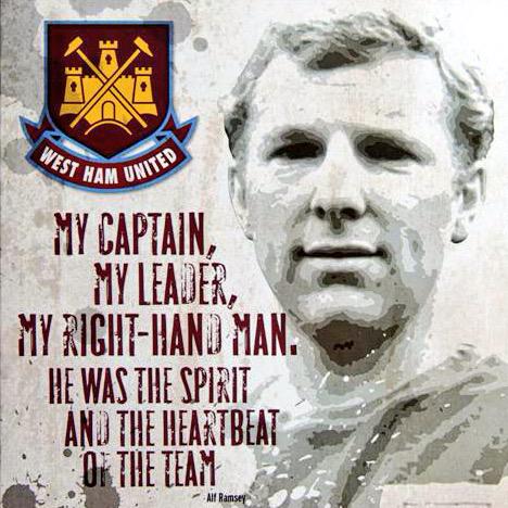 \" Happy Birthday to West Ham and England\s greatest ever player The late, the great Sir Bobby Moore. 