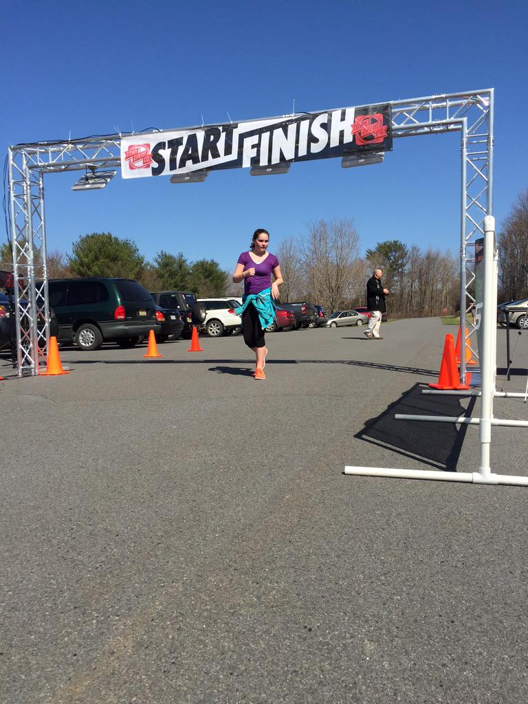 MountinCancer5K's tweet photo. Other runners crossing the finish: http://t.co/6gdXOItkE8
