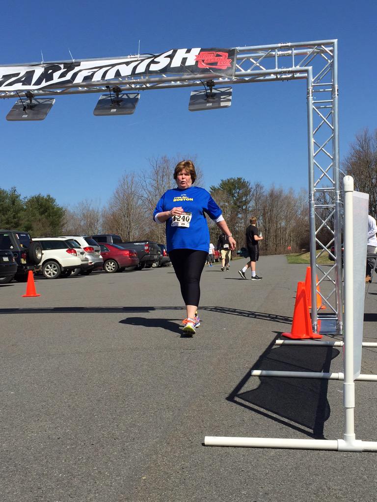 MountinCancer5K's tweet photo. Other runners crossing the finish: http://t.co/UorIzHZ5mo