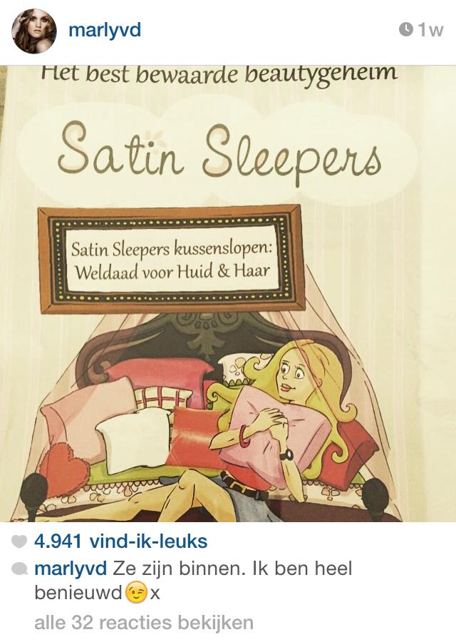 Satin Sleepers op de Instagram van <a href="/MarlyvdVelden/">Marly van der velden</a>! Wat super leuk en lief! :D #veryhappy
