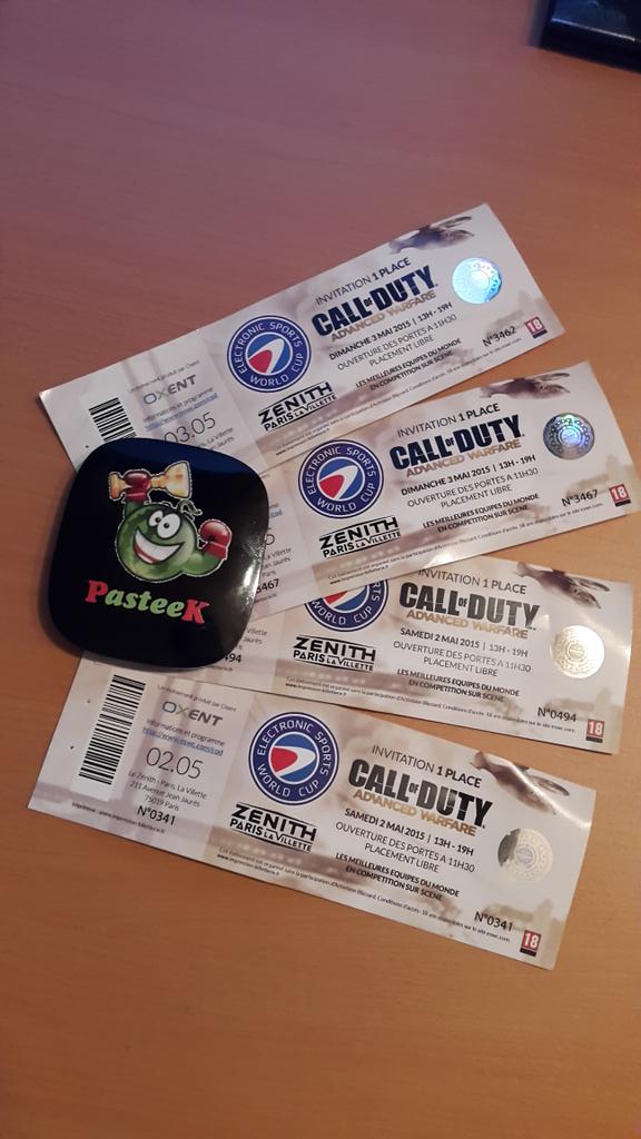 IPasTeeK's tweet photo. Je fais gagner 4 places pour L'ESWC se déroulant les 2 &amp; 3 Mai au Zénith Paris 🗼💺

➡ #RT + Follow me pour participer http://t.co/m2MZzzvlhu