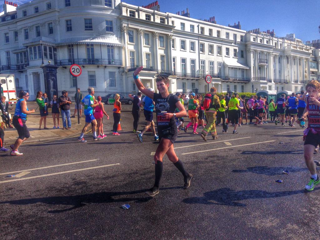 Great day out running the <a href="/BM_10k/">BM 10k</a> &amp; watching the <a href="/BrightonMarathn/">Brighton Marathon Weekend</a> #brightonmarathon