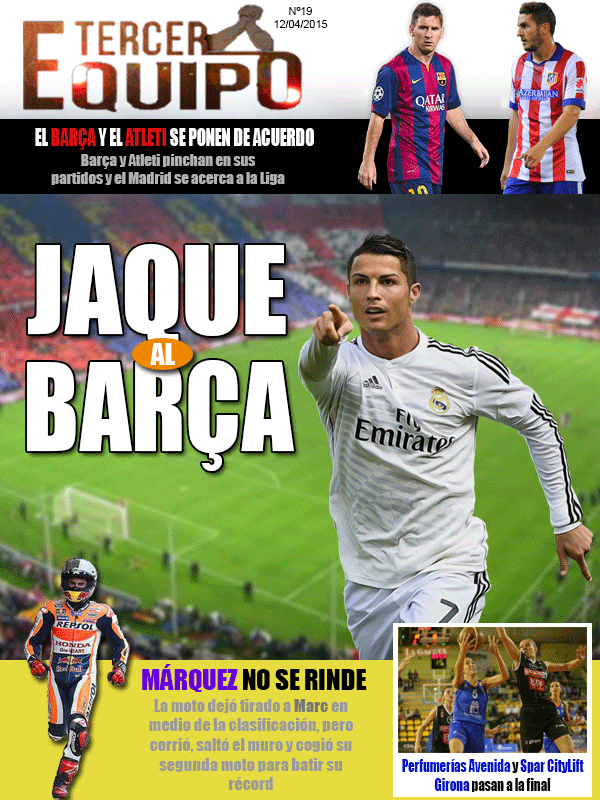 Tercer_Equipo's tweet photo. #PortadaTE: Jaque al Barça por @iDonSimon http://t.co/OdQEW69F1B http://t.co/R0ocxhYgps