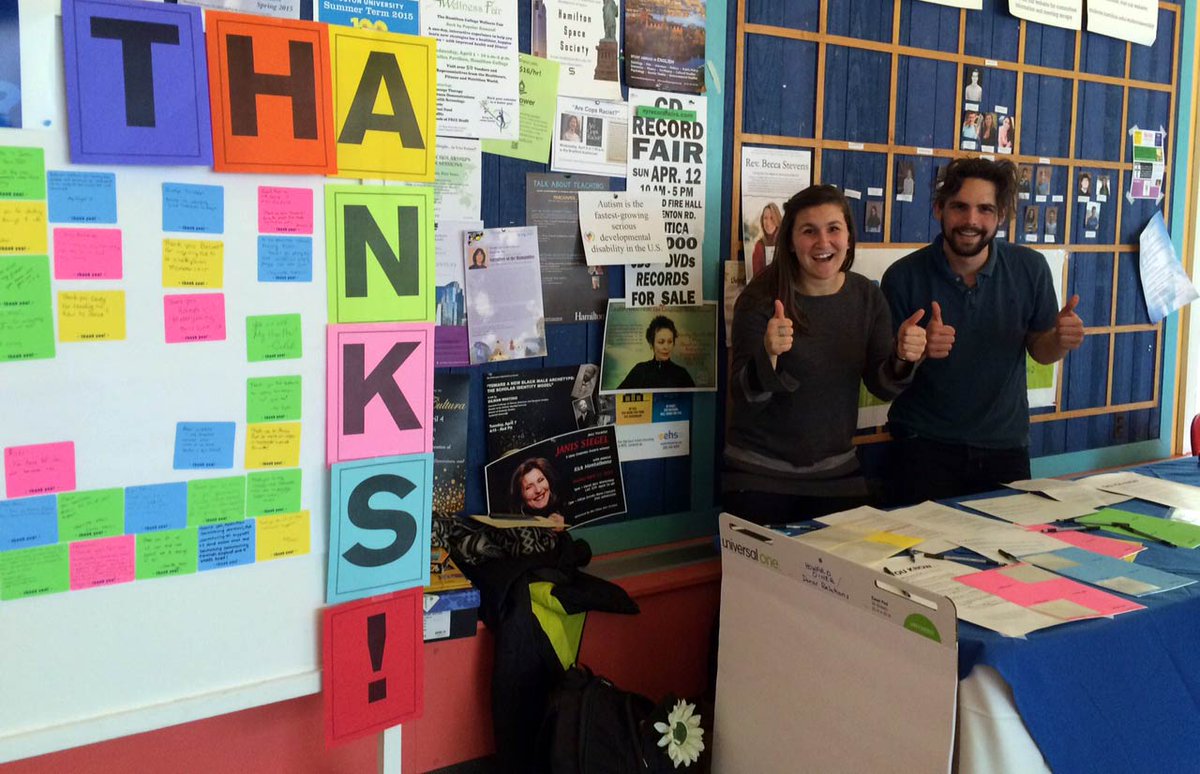 HamiltonCollege's tweet image. Spring Volunteer Weekend: Students say thanks for all the support they receive. #hamiltonwho bit.ly/1ab6HIh
