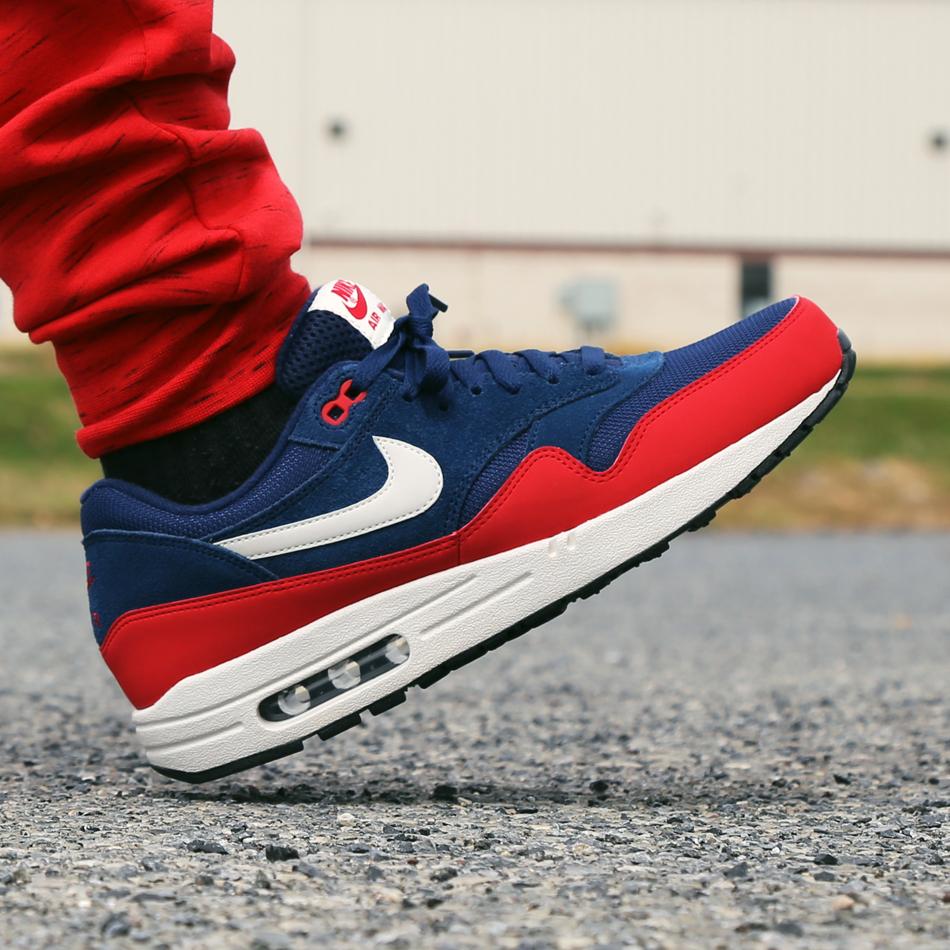 Nike Air Max 1 Mens Navy/White-University Red