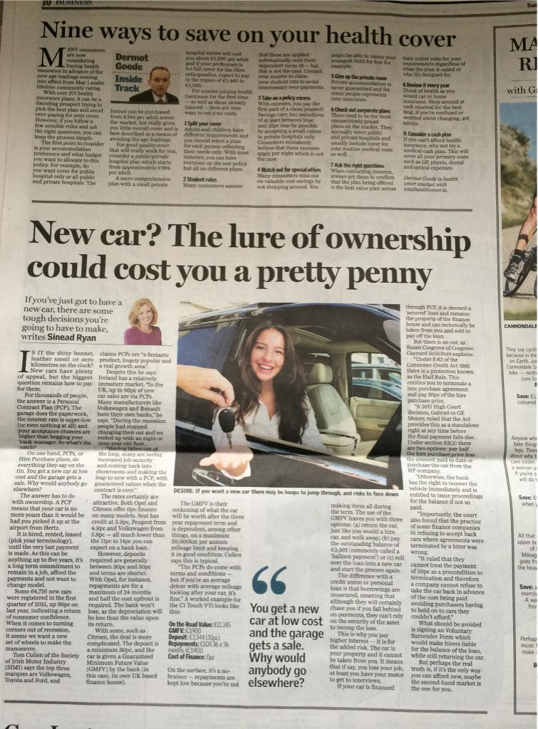 CosgroveGaynard's tweet photo. The business supplement in the Sunday Independent featuring Cosgrove Gaynard solicitors: http://t.co/ofwI7g4cAD