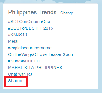 SGEdaughters's tweet photo. "@YourFacePH: Nationwide trending topic na rin ang ating juror na si Megastar Sharon Cuneta #YFSFIcons http://t.co/WzDmeJEqe3"