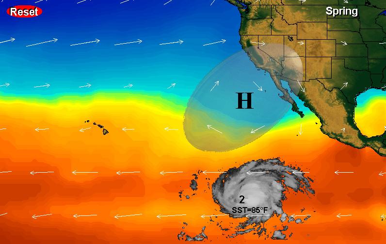 NOAASatellites's tweet image. Science Sunday: See how Sea Surface Temperature affects a Pacific hurricane. bit.ly/1IQVJDH. Great for kids!