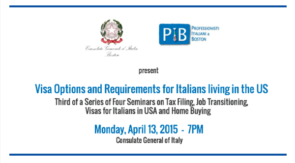 PI_Boston's tweet image. Don't miss our 3rd seminar TOMORROW:US Visa Options and Requirements for Italians!Register--&amp;gt; eventbrite.com/e/visa-options…