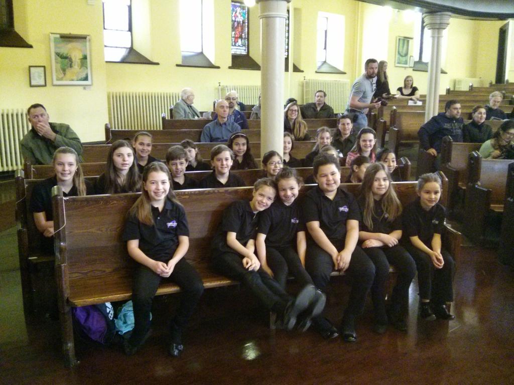 Ready to sing for Sunday morning service at Sydenham United Church. Thank you for hosting us! <a href="/CantabileChoirs/">Cantabile Kingston</a>