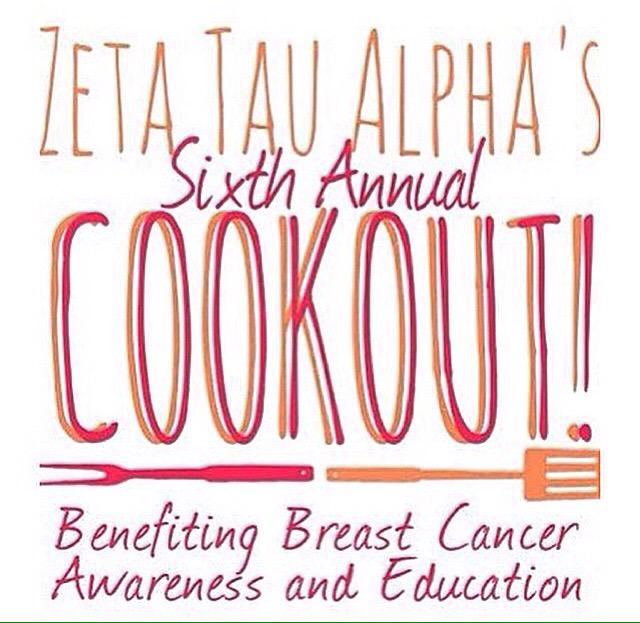 Come to ZTA today for our 6th annual cookout! #cookingforacure