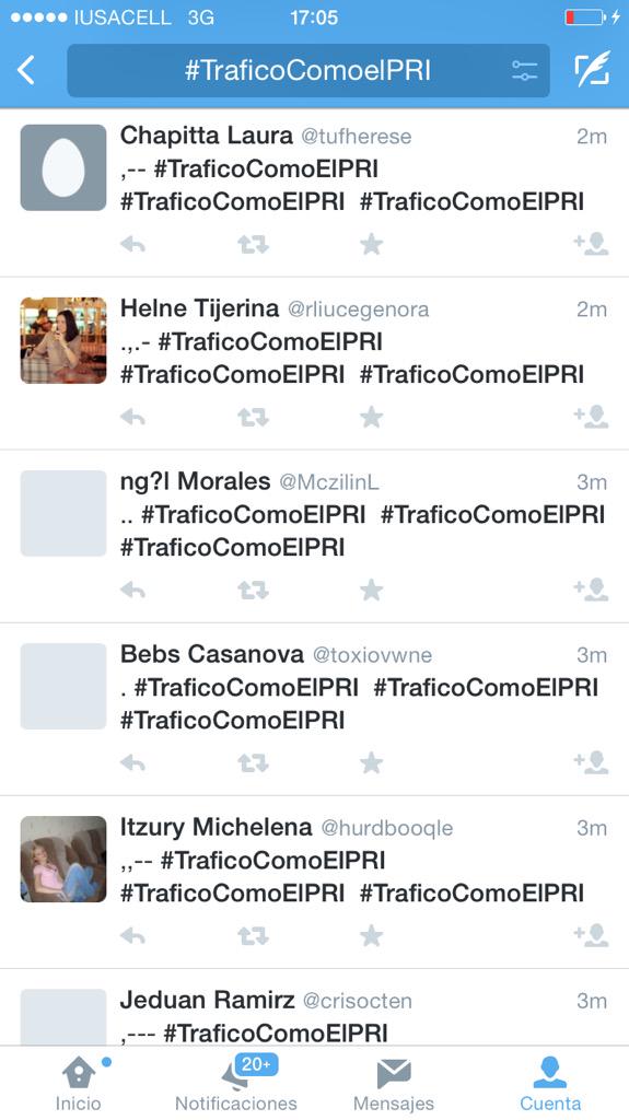 AccionNacional's tweet photo. Al @PRI_Nacional (PRIbots) no le gusta la libertad de expresión. Seguiremos denunciando corrupción #TraficoComoelPRI http://t.co/4pao92t7pO
