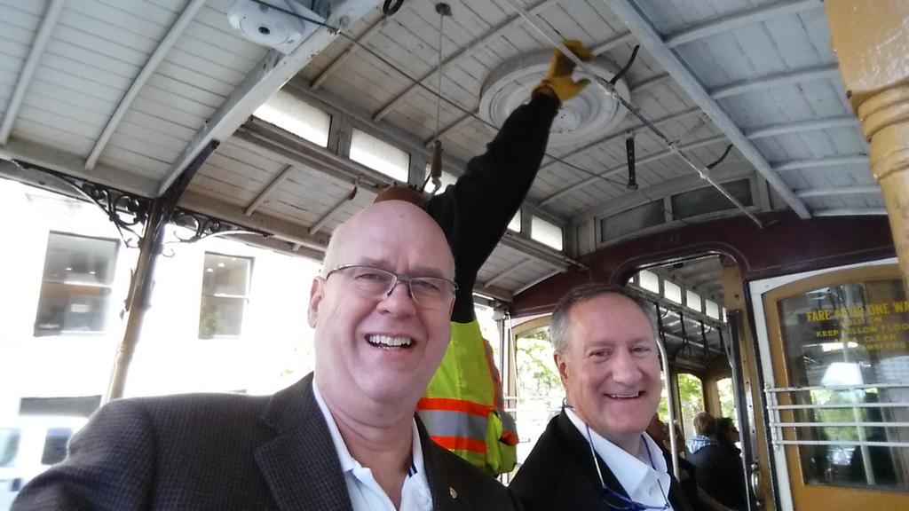 lanebeougher's tweet photo. Riding Cable Car on California Street with @TJGottwalt after the #CSIACADEMIES on beautiful sunny Saturday afternoon. http://t.co/gQao0AsAAN