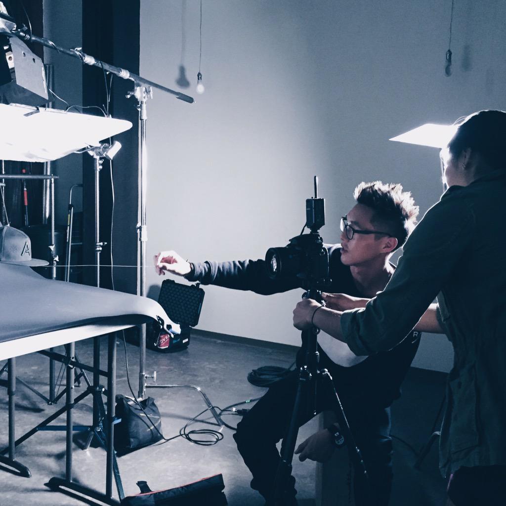 basegray_'s tweet photo. Behind the scenes from last week's photoshoot for our new limited collection! Awesome work @MELLYLEE_ #basegray http://t.co/SsvmZzij3p