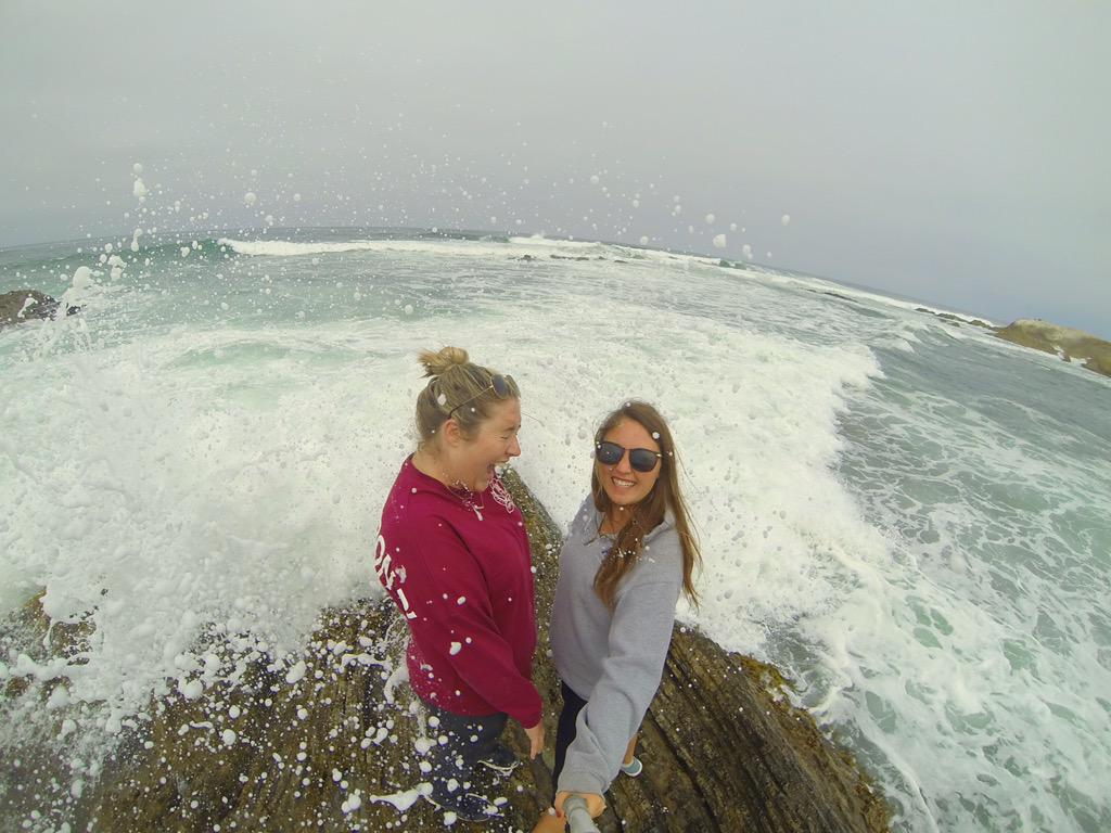 Behind the scenes from today's adventure! We got a little wet 🙈 #MontanaDeOro