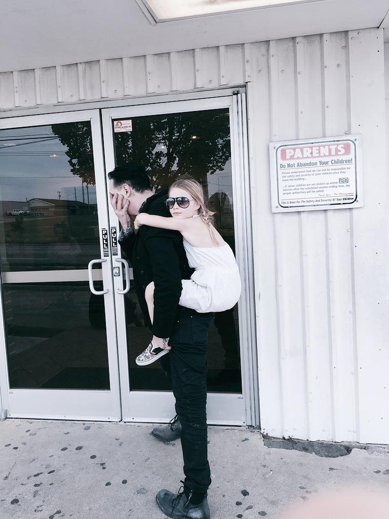 marilynmanson's tweet image. Adventures in babysitting.