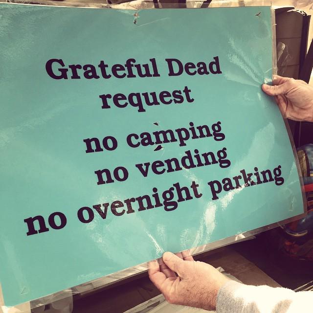#gratefuldead event sign from way back in the day