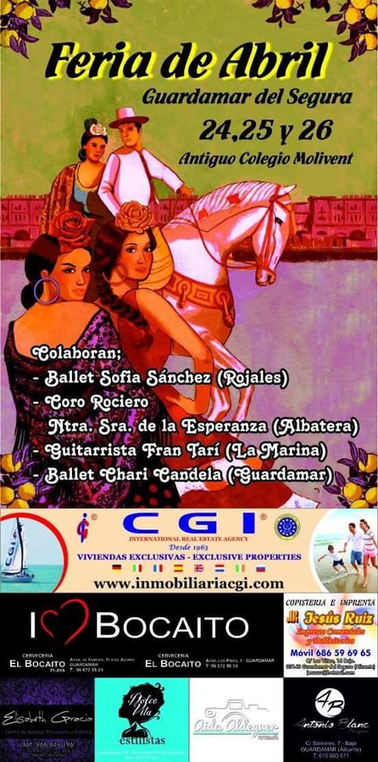 Este fin de semana III Feria de Abril en Guardamar... ¿Te lo vas a perder?