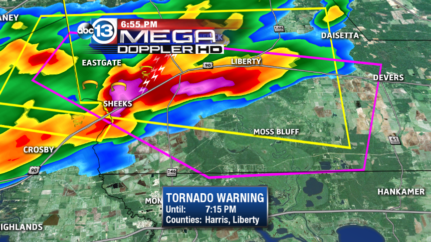 DonTraffic's tweet photo. The rotating part of the Liberty Co. storm is near Sheeks moving ESE at 25 mph.  The worst of it should miss Liberty. http://t.co/CxZmsfamYl