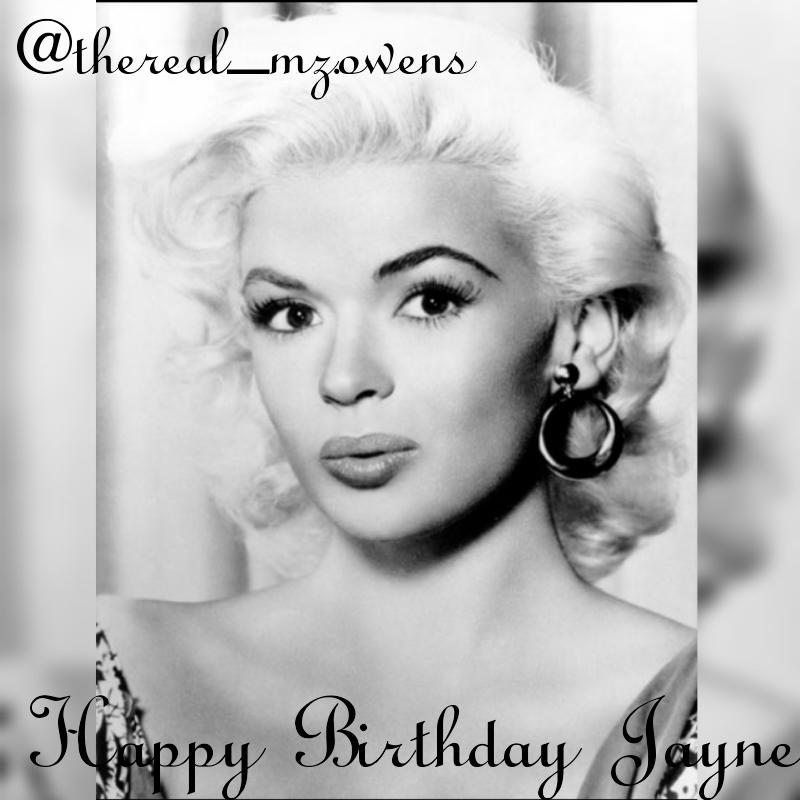 Happy 82 Birthday to the lovely Jayne Mansfield       