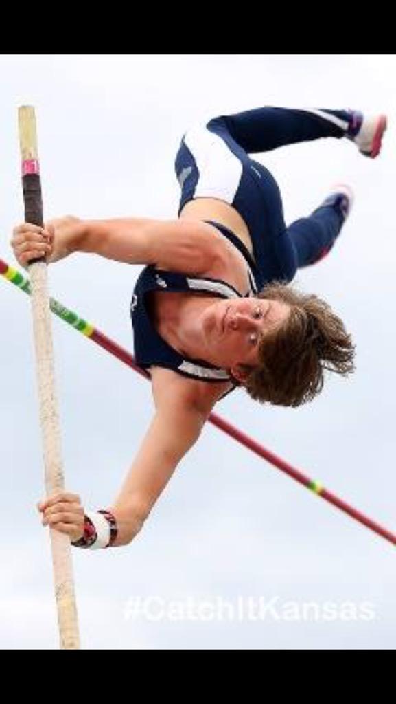 Love this picture of Colton at the KU Relays.