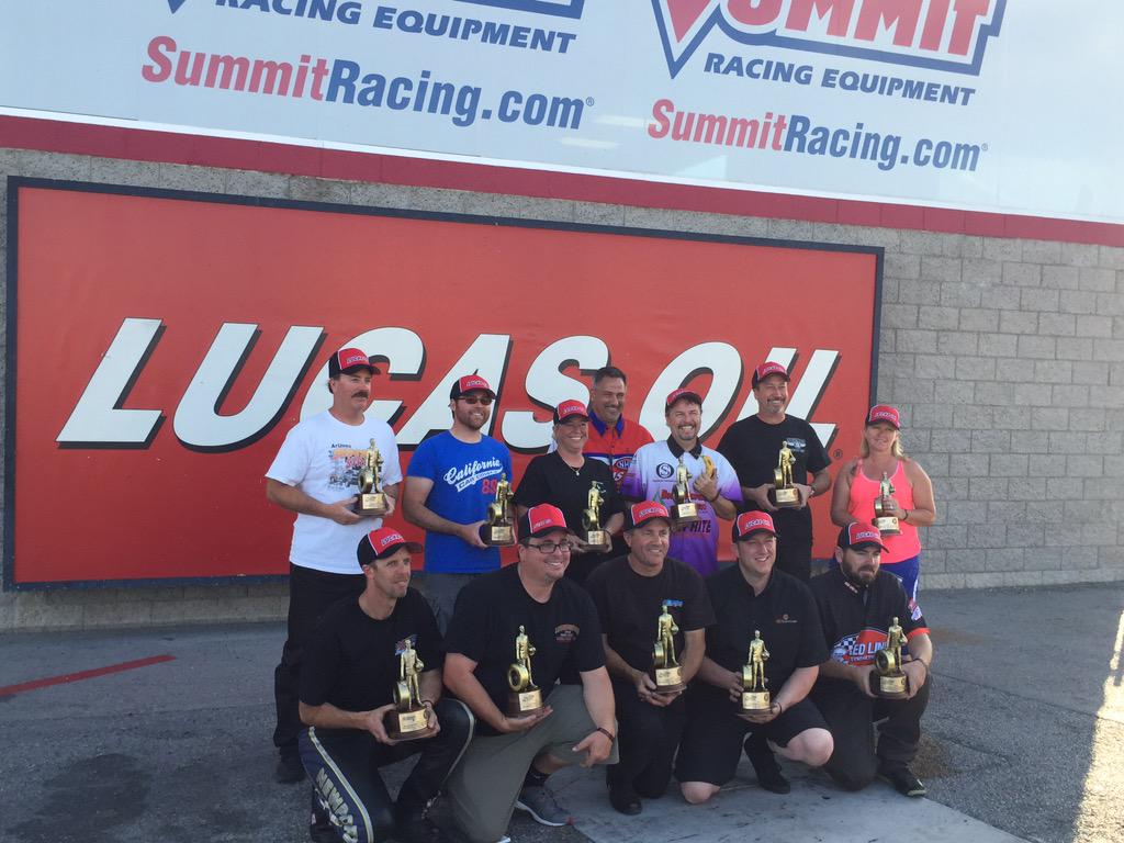 Champions from this year's NHRA Division 7 event @LVMSStrip.