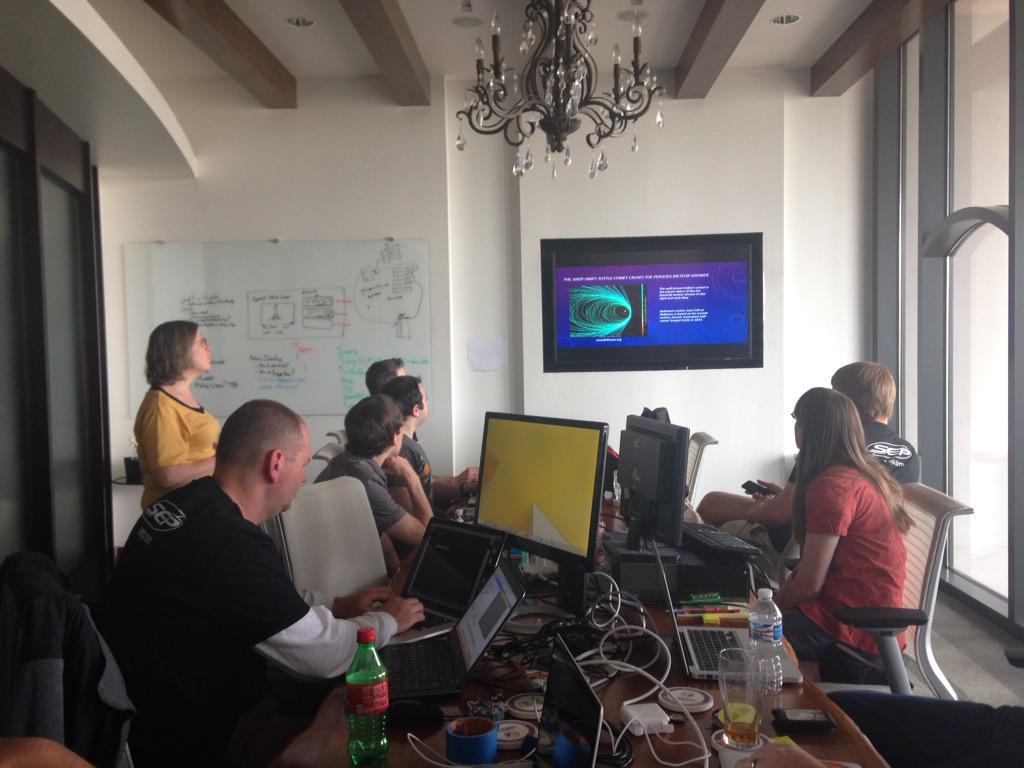 SpaceAppsIndy's tweet photo. Next up presentation on Meteorites and Fireballs. #nasa #SpaceApps http://t.co/olkNqNSc2o