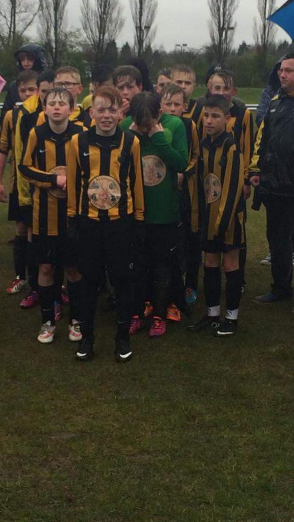 Our very wet winners berwick juniors 13s well done boys