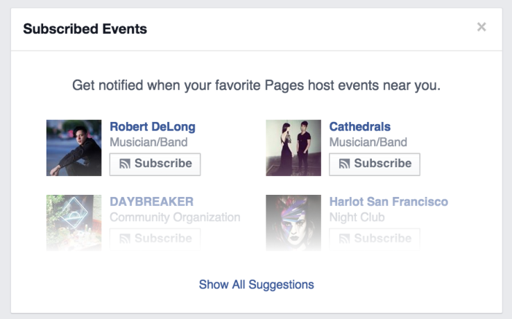 Pagemodo's tweet image. #Facebook Adds #SubscribeButton For Any Page’s Nearby Events - modo.ly/1HVFEfC @TechCrunch