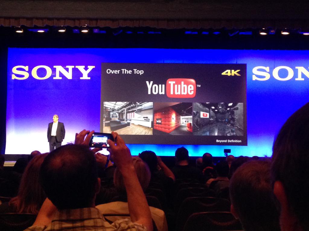 TVTechnology's tweet photo. Sony announces the launch of its 4K Youtube channel at 2015 #NABShow http://t.co/ltI7WVabHl
